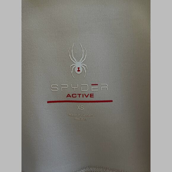 Spyder Leggings Womens Active Size XS Cream Side Pockets - Picture 5 of 8